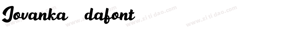 Jovanka (dafont)字体转换